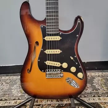 Электрогитара Fender USA Limited Edition Suona Stratocaster Thinline - Violin Burst w/ Hard Case
