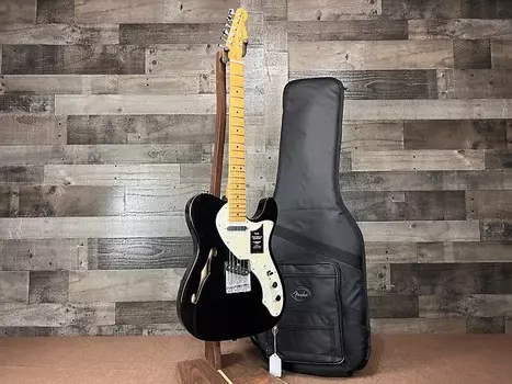 Электрогитара Fender Vintera II '60s Telecaster Thinline - Maple Fingerboard - Black w/ Fender Gigbag