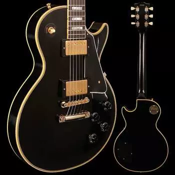 Электрогитара Gibson 1957 Les Paul Custom Reissue, 2 Pickup VOS, Ebony Finish 9lbs 5.4oz