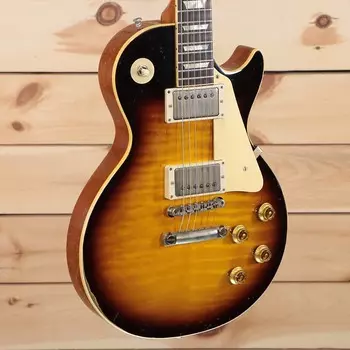 Электрогитара Gibson 1959 Les Paul Standard Ultra Heavy Aged - Kindred Burst - 93022 - PLEK'd