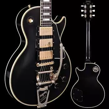 Электрогитара Gibson Custom 1957 Les Paul VOS Reissue, 3 Pickup w Bigsby, Ebony 9lbs 4.8oz