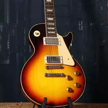 Электрогитара Gibson Custom 1958 Les Paul Standard Reissue VOS 2023 - Bourbon Burst