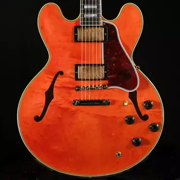 Электрогитара Gibson Custom 1959 ES-355 Reissue Stop Bar Semi-hollow Electric Guitar - Murphy Lab Light Aged Watermelon Red