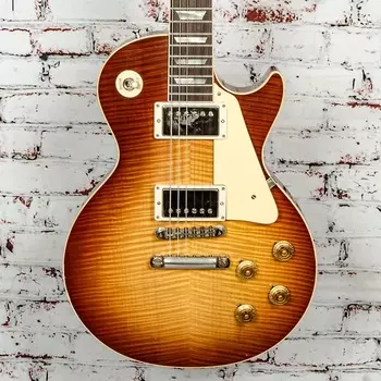 Электрогитара Gibson - Custom Murphy Lab 1959 Les Paul Standard Reissue - Electric Guitar - Light Aged Cherry Teaburst - w/ Brown/Pink Reissue 5-Latch Case - x4442