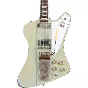 Электрогитара Gibson Custom Murphy Lab 1963 Firebird V With Maestro Vibrola Heavy Aged Electric Guitar Antique Frost Blue