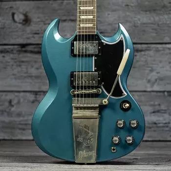 Электрогитара Gibson Custom Murphy Lab 1964 SG Standard Reissue w/ Maestro Ultra Light Aged - Pelham Blue