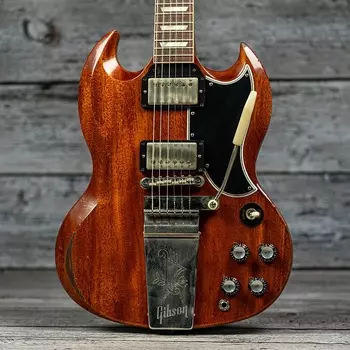 Электрогитара Gibson Custom Murphy Lab 1964 SG Standard Reissue w/ Maestro Vibrola Heavy Aged - Faded Cherry