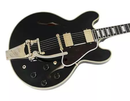 Электрогитара Gibson Custom Shop 1959 ES-355 Reissue Bigsby Ultra Light Murphy Aged Ebony