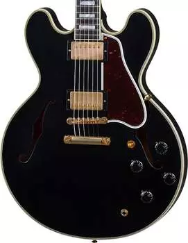 Электрогитара Gibson Custom Shop 1959 ES-355 Reissue Stop Bar Semi-hollow Murphy Lab Ultra Light Aged Ebony w/case