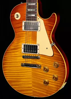 Электрогитара Gibson Custom Shop 1959 Les Paul Reissue Slow Fade Iced Tea Fade Murphy Lab Ultra Light Aged