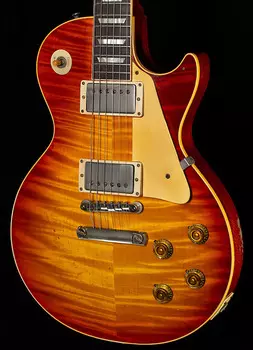 Электрогитара Gibson Custom Shop 1959 Les Paul Standard Brazilian Rosewood Tom's Cherry Murphy Lab Aged