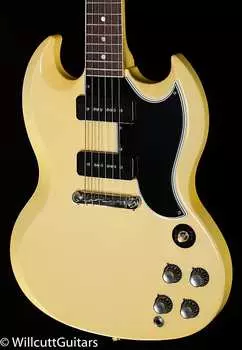 Электрогитара Gibson Custom Shop 1963 SG Special Murphy Lab Ultra Light Aged Classic White w/ Lightning Bar(373)