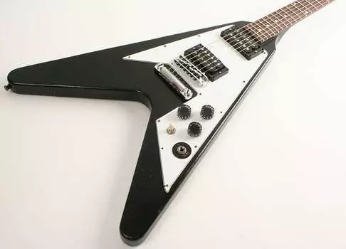 Электрогитара Gibson Custom Shop KIRK HAMMETT 1979 FLYING V Ebony Murphy Lab Aged