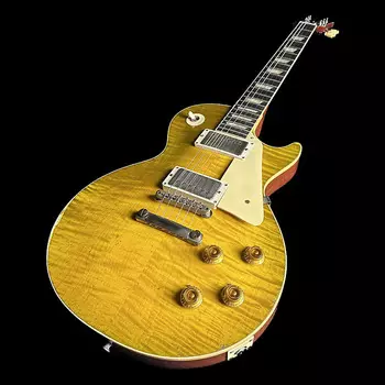 Электрогитара Gibson Custom Shop Murphy Lab 1959 Les Paul Standard Heavy Aged Green Lemon Fade w/case