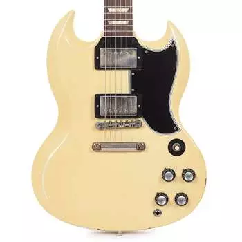Электрогитара Gibson Custom Shop Murphy Lab 1961 Les Paul SG Standard "CME Spec" Light Aged Antique Polaris White w/Stop Bar & Grovers