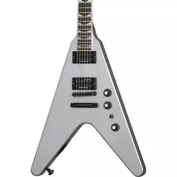 Электрогитара Gibson Dave Mustaine Flying V EXP в серебристом металлике DSVX00S1BC1