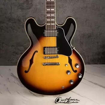 Электрогитара Gibson ES-345 Semi-Hollowbody Electric Guitar - Vintage Burst - #206620481