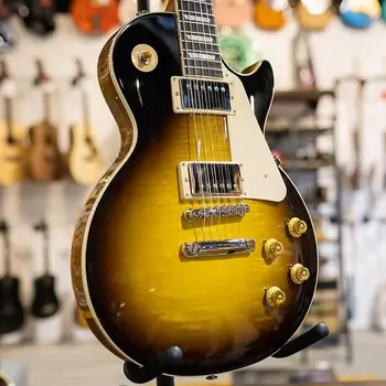 Электрогитара Gibson Les Paul Standard 50's Figured Top - Tobacco Burst с жестким футляром LPS500TONH1