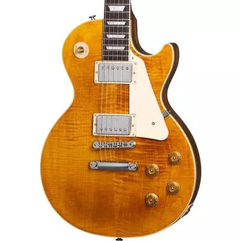 Электрогитара Gibson Les Paul Standard 50s Figured Top Electric Guitar - Honey Amber