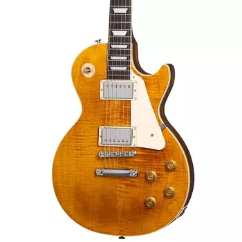Электрогитара Gibson Les Paul Standard 50s Figured Top Guitar w/ Gibson Hardshell Case - Honey Amber
