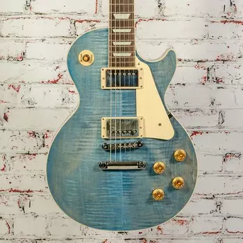 Электрогитара Gibson - Les Paul Standard 50s Figured Top - Electric Guitar - Ocean Blue - w/ Hardshell Case