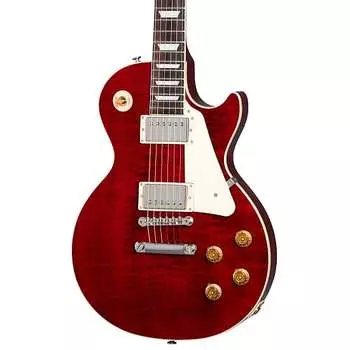 Электрогитара Gibson - Les Paul Standard 50s Figured Top - Electric Guitar - 60s Cherry - w/ Hardshell Case