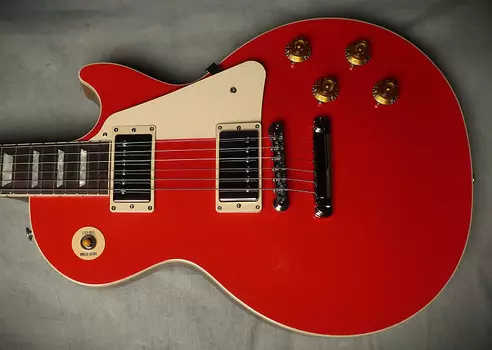 Электрогитара Gibson Les Paul Standard '50s Plain Top 2023 Cardinal Red