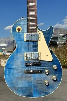 Электрогитара Gibson Les Paul Standard '60s Figured Top Ocean Blue 2023 New Unplayed Auth Dlr 9lb11oz #259