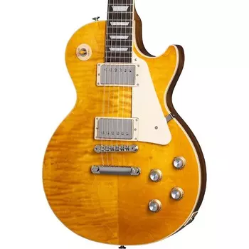 Электрогитара Gibson Les Paul Standard 60s Figured Top Electric Guitar - Honey Amber