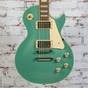 Электрогитара Gibson - Les Paul Standard 60s Plain Top - Electric Guitar - Inverness Green Satin - w/ Hardshell Case - x0113