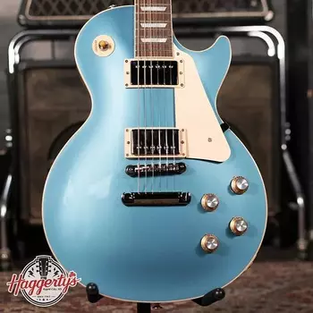 Электрогитара Gibson Les Paul Standard 60s Plain Top - Pelham Blue Top with Hardshell Case
