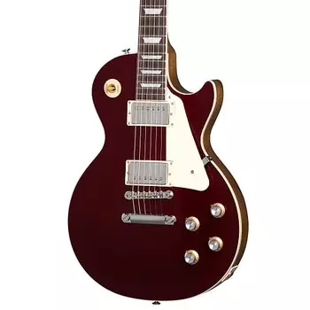 Электрогитара Gibson - Les Paul Standard 60s Plain Top - Electric Guitar - Sparkling Burgundy - w/ Hardshell Case