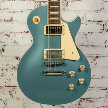 Электрогитара Gibson - Les Paul Standard 60s Plain Top - Electric Guitar - Pelham Blue - w/ Hardshell Case