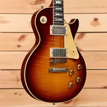 Электрогитара Gibson Limited 1959 Les Paul Standard Reissue Murphy Aged with Brazilian Rosewood - Tom's Dark Burst - 94225 - PLEK'd