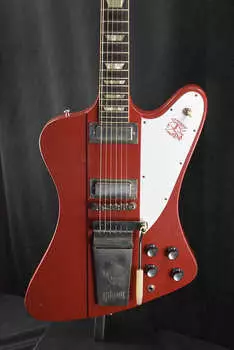 Электрогитара Gibson Murphy Lab 1963 Firebird V With Maestro Vibrola Cardinal Red Light Aged