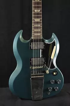 Электрогитара Gibson Murphy Lab 1964 SG Standard With Maestro Vibrola Pelham Blue Light Aged