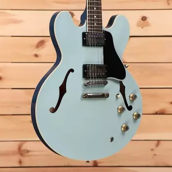 Электрогитара Gibson PSL 1961 ES-335 Ultra Light Aged - Frost Blue/Pelham Blue - 130812 - PLEK'd