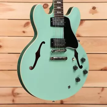 Электрогитара Gibson PSL 1964 ES-335 Ultra Light Aged - Kerry Green Two Tone - 130634 - PLEK'd