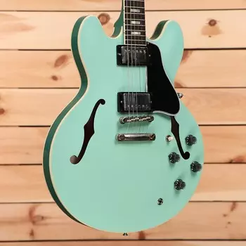 Электрогитара Gibson PSL 1964 ES-335 Ultra Light Aged - Kerry Green Two Tone - 130633 - PLEK'd