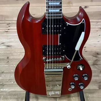 Электрогитара Gibson SG Standard '61 Maestro Vibrola Faded Electric Guitar - Vintage Cherry Satin