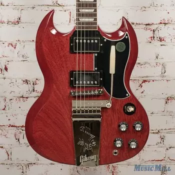 Электрогитара Gibson SG Standard '61 Maestro Vibrola Electric Guitar Vintage Cherry