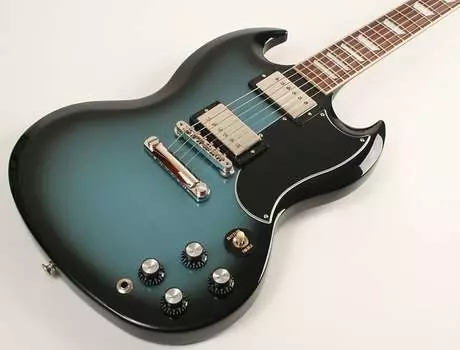 Электрогитара Gibson SG Standard '61 Stop Bar Pelham Blue Burst 225630382
