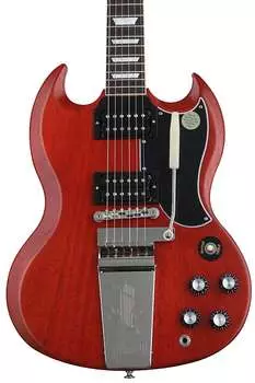 Электрогитара Gibson SG Standard '61 Faded Maestro Vibrola - Vintage Cherry SG61VF00AYNH1