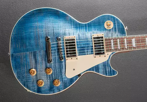 Электрогитара Gibson USA Les Paul Standard 50's Figured Top - Ocean Blue