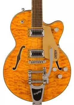Электрогитара Gretsch G2604T Limited Edition Streamliner Rally II Center Block with Bigsby - Laurel Fingerboard, Two-Tone Bamboo Yellow/Copper Metallic