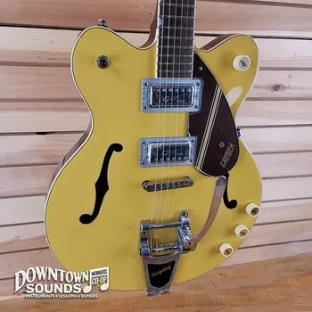 Электрогитара Gretsch G2604T Streamliner Rally II Center Block Jr. Double Cut w/Bigsby - Bamboo Yellow/Copper Metallic