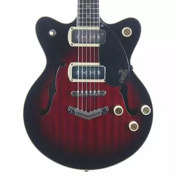 Электрогитара Gretsch G2655-P90 Streamliner Center Block Jr. Double-Cut P90 with V-Stoptail, Claret Burst