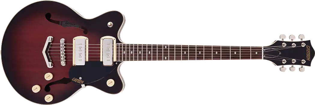 Электрогитара Gretsch G2655-P90 Streamliner Center Block Double Cutaway with V-Stoptail -Claret Burst