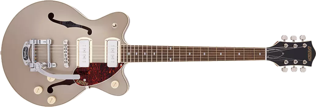 Электрогитара Gretsch G2655T-P90 Streamliner Center Block Jr. Double-Cut P90 with Bigsby Sahara Metallic and Vintage Mahogany Stain