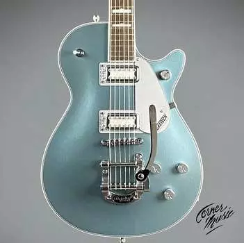 Электрогитара Gretsch G5230T-140 Electromatic 140th Double Platinum Jet with Bigsby 2023 - Two Tone Stone Platinum / Pearl Platinum